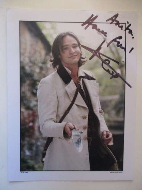 AUTOGRAPHED SIGNED - CHARLIE COX - DARE  DEVIL ALMOST HALF SIZE OF A4