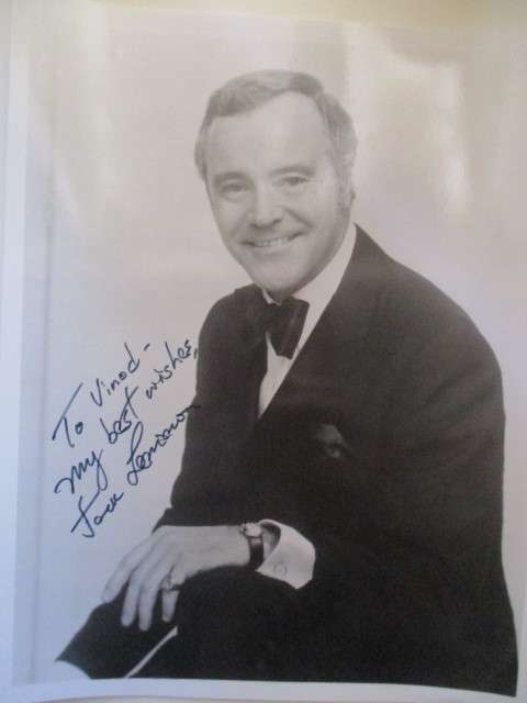 AUTOGRAPHED SIGNED JACK LEMON ACTOR COMEDIAN A4