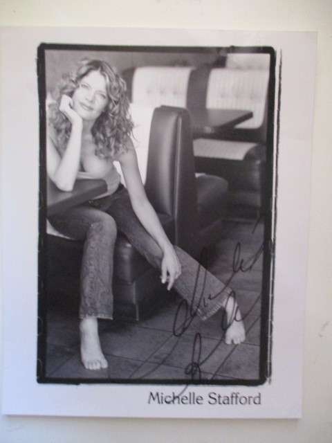 AUTOGRAPHED SIGNED - MICHELLE STAFFORD A4 YOUNG AND RESTLESS