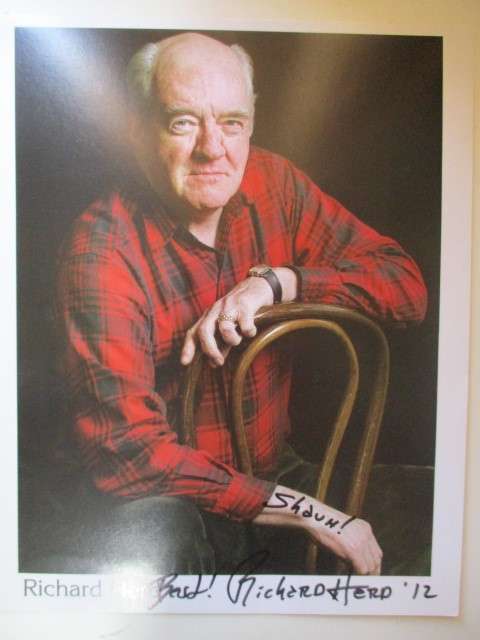 AUTOGRAPHED SIGNED / RICHARD HERD A4 STAR TREK