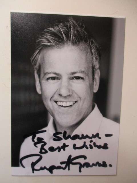 AUTOGRAPHED SIGNED - RUPERT GRAVES POST CARD SIZE ACTED IN SHERLOCK HOLMS