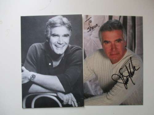 AUTOGRAPHED SIGNED - JOHN MC COOK APP POSTCARD SIZE BOLD AND BEAUTIFUL