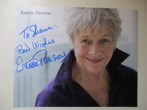 AUTOGRAPHED SIGNED - ESTELLE PARSONS A4 ACTED IN ROSEANNE