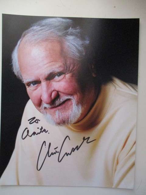 AUTOGRAPHED SIGNED A4  SIZE   - CLIVE CUSSLER  -  AUTHOR