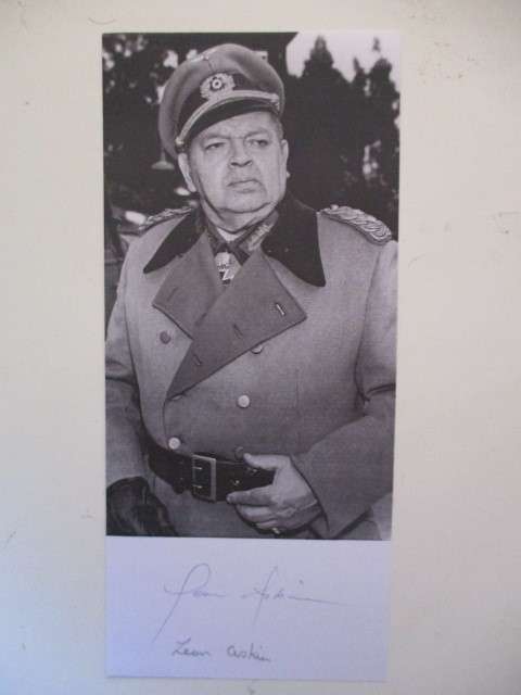 AUTOGRAPHED SIGNED - LEON ASKIN - HOGANS HEROES