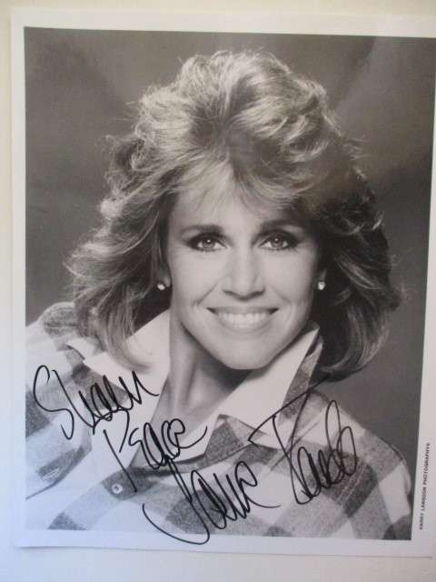 AUTOGRAPHED SIGNED A4 JANE FONDA 0N GOLDEN POND