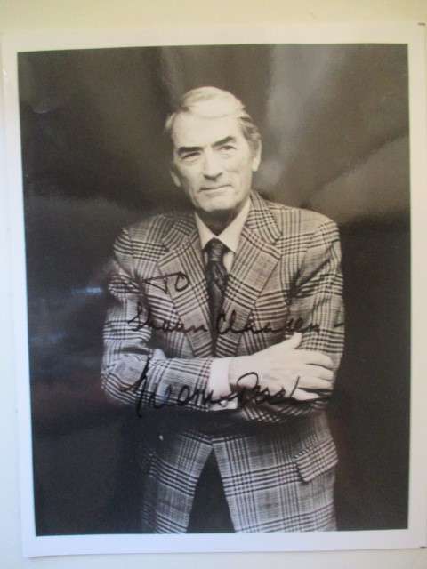 AUTOGRAPHED SIGNED A4 GREGORY PECK OSCAR AWARD WINNER