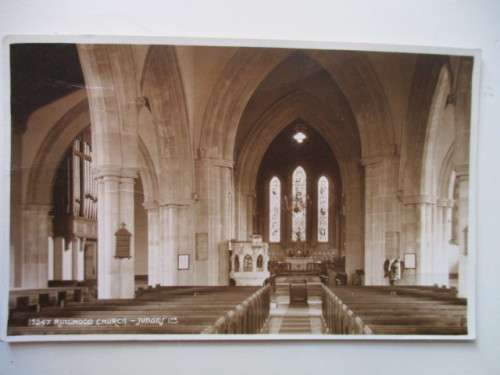 VINTAGE POSTCARD RINGWOOD CHURCH