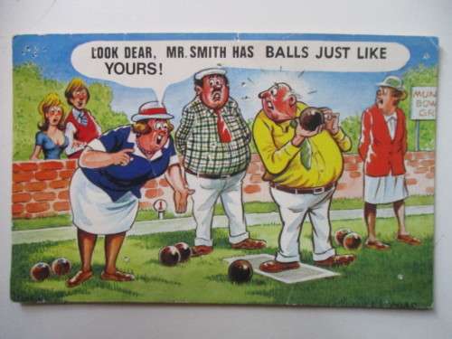 BAMFORTH VINTAGE POST CARD HUMOUR LOOK DEAR....