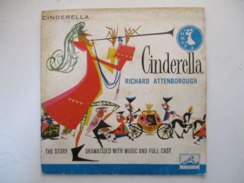 VINTAGE 7 SINGLE RECORD CINDERELLA NARATED BY RICHARD ATTENBOROUGH