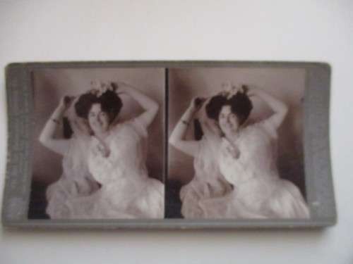 VICTORIAN - STEREOSCOPE CARD -  1800`S