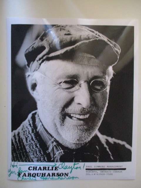AUTOGRAPHED SIGNED - CHARLIE FARQUAHARSON - DON HARRON A4 THE HOSPITAL