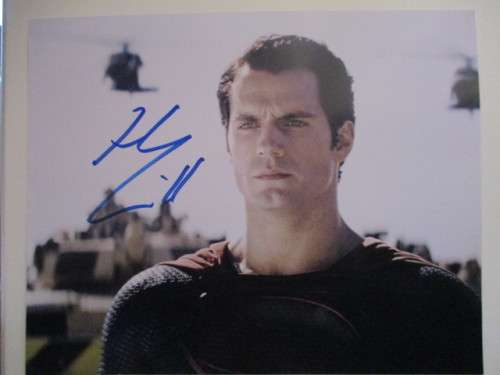AUTOGRAPHED SIGNED - HENRY CAVILL IS """SUPERMAN"""  - A4 -