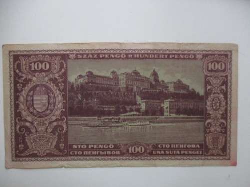 HUNGARY - 100 PENGO - 1945 BANK NOTE