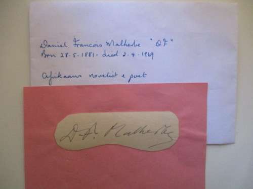 SIGNATURE OF DANIEL FRANCOIS MALHERBE
