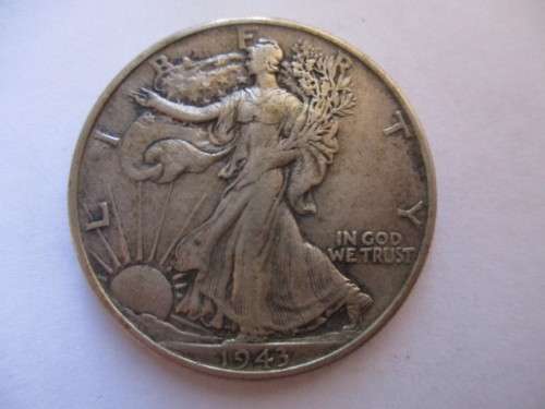 LOVELY 1943 USA LIBERTY HALF 1/2 DOLLAR COIN