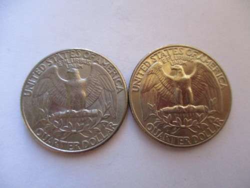 TWO LOVELY USA QUATER DOLLARS -  1991 - 1986