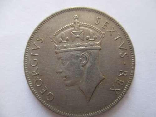 BEAUTIFUL  ALMOST UNC CONDITION EAST AFRICA 1 SHILLING 1947 COIN