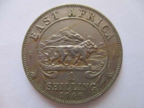 BEAUTIFUL  ALMOST UNC CONDITION EAST AFRICA 1 SHILLING 1947 COIN