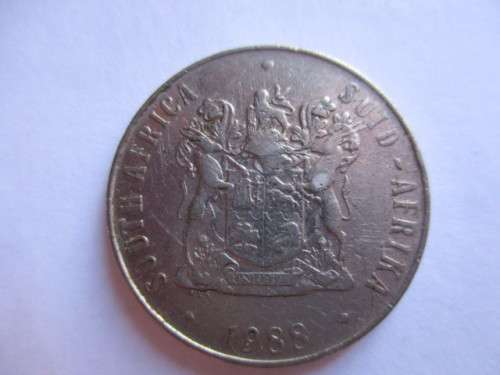 SOUTH AFRICA  - TAKE 3 - R5 INAUGURATION  COIN - 50c 1988 -  20c 1985