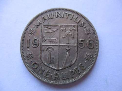 MAURITIUS ONE RUPEE  1956 - COIN