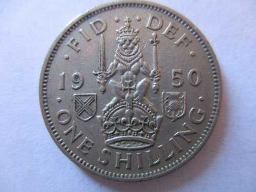 LOVELY GREAT BRITAIN ONE SHILLING 1950