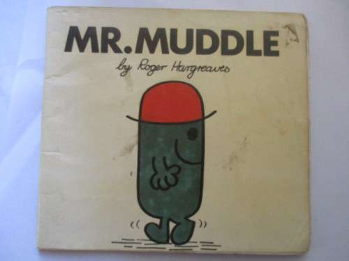 MR MEN BOOK - MR MUDDLE - 1976 -  FIRST ISSUE