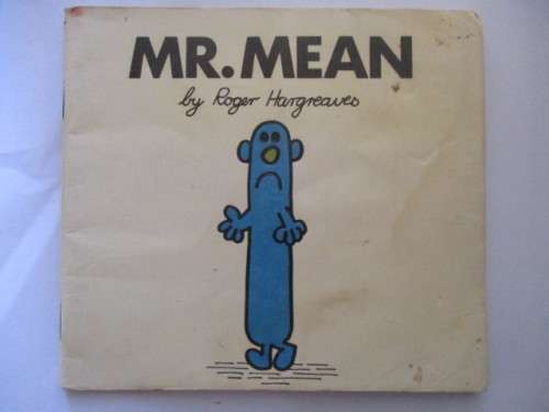 MR. MEN BOOKS  - MR. MEAN 1976 - FIRST PRINTING OF THESE BOOKS