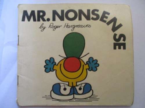 MR. MEN BOOKS - MR. NONSENSE - 1978 - FIRST PRINTING OF THESE BOOKS