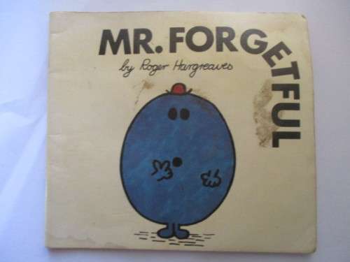 MR. MEN BOOKS  - MR. FORGETFUL - 1976 - FIRST PRINTING OF THESE BOOKS