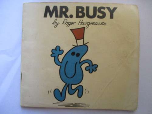 MR. MEN BOOKS  - MR. BUSY - 1978 - FIRST PRINTING OF THESE BOOKS