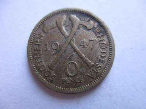 SOUTHERN RHODESIA 6 PENCE 1947