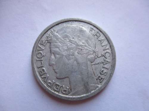 FRANCE -  1 FRANC 1945 AND 2 FRANC 1948