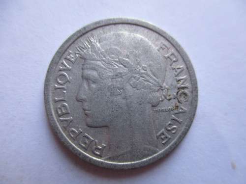 FRANCE -  1 FRANC 1945 AND 2 FRANC 1948