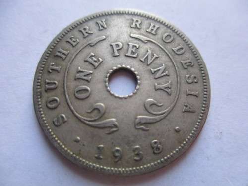 SOUTHERN RHODESIA - 1 PENNY  - 1938