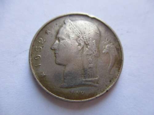 BELGIUM - 1952 -  1 FRANC / COIN