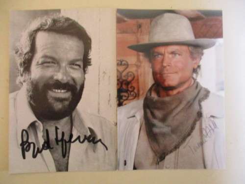 AUTOGRAPHED / SIGNED  - BUD SPENCER & TERENCE HILL !!!!