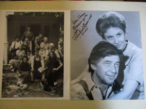 AUTOGRAPHED / SIGNED - WILL GEER - MICHAEL LEARNED - THE WALTONS  - BOTH A4
