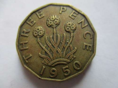 GREAT BRITAIN - 1950 - THREE PENCE