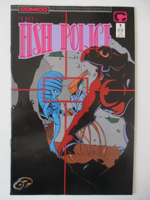 COMICO COMICS  -  FISH POLICE NO.9  VOL.2  1988