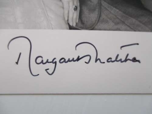 AUTOGRAPHED SIGNED / MARGARET THATCHER FORMER PM OF ENGLAND
