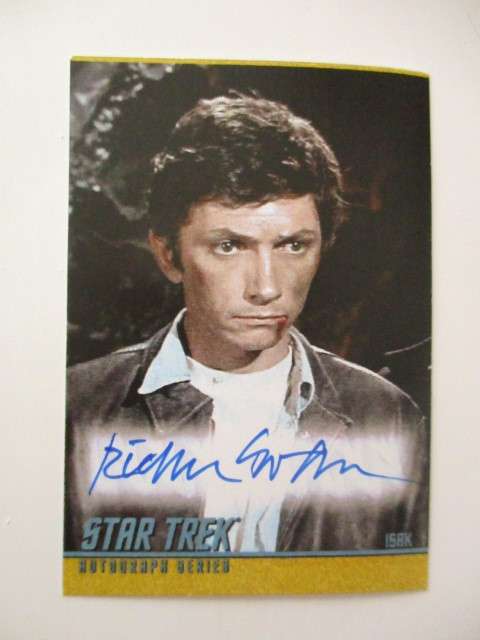 AUTOGRAPHED / SIGNED - STAR TREK  - CARD AND LETTER - RICHARD EVANS