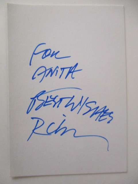 AUTOGRAPHED / SIGNED - STAR TREK  - CARD AND LETTER - RICHARD EVANS
