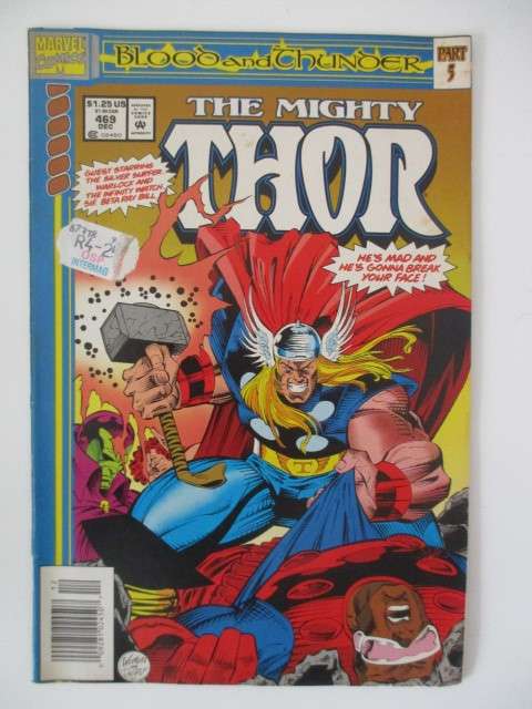 MARVEL COMICS - THOR-  VOL 1.  NO. 469  1993