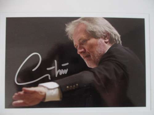 AUTOGRAPHED SIGNED - PETER EOTVOS - FAMOUS CONDUCTOR POSTCARD SIZE