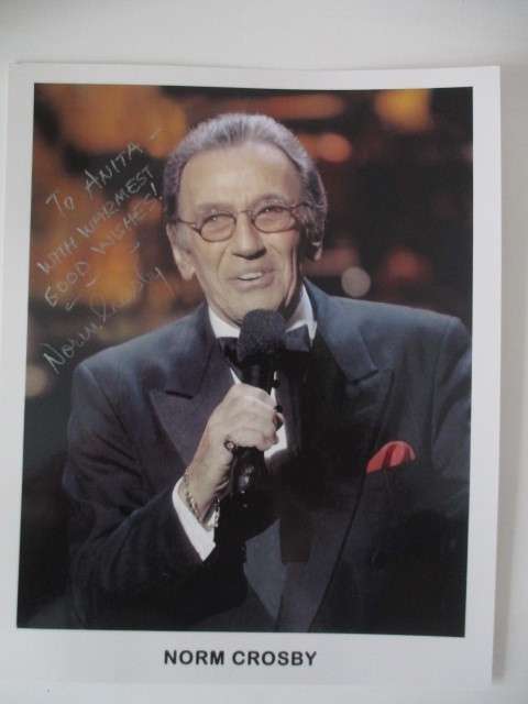 AUTOGRAPHED SIGNED NORMAN CROSBY A4 COMEDIAN