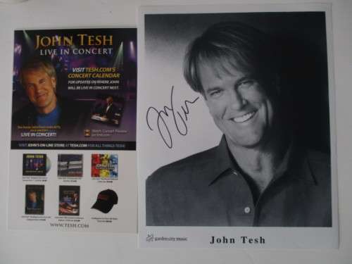 AUTOGRAPHED SIGNED - JOHN TESH SINGER AND ACTOR STAR TREK - KLINGON A4
