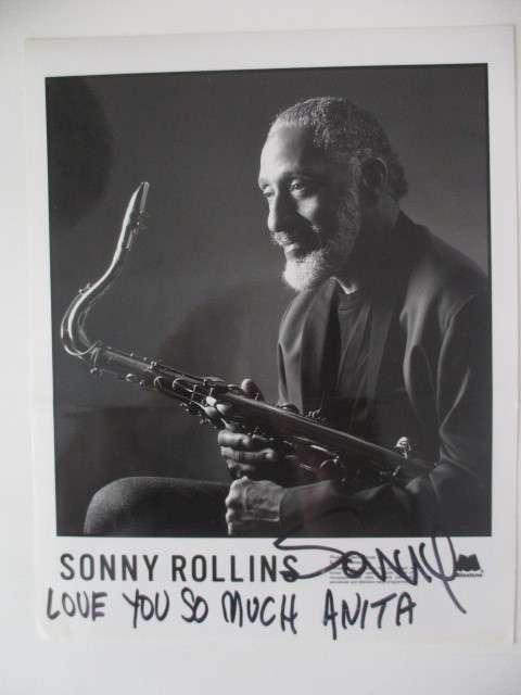 AUTOGRAPHED / SIGNED SONNY ROLLINS - JAZZ SAXOPHONIST  A4 SIZE