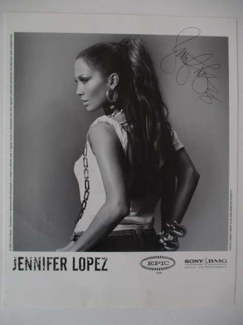 PRINTED AUTOGRAPH - JENNIFER LOPEZ AZ SIZE