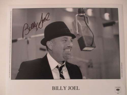 AUTOGRAPHED / SIGNED - BILLY JOEL  A4 SIZE